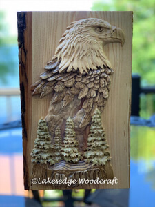 Carved eagle