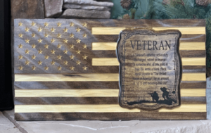 Carved wavy veteran flag1